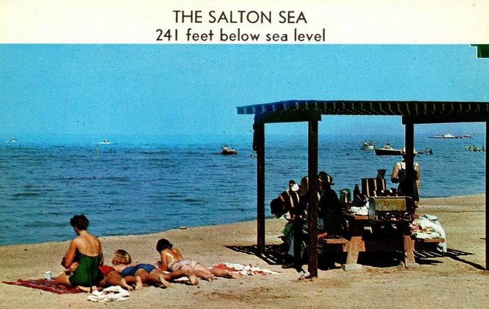 Salton Sea Area - Old Postcard